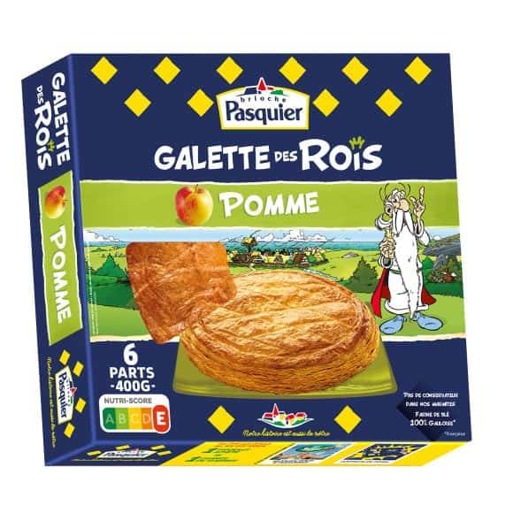 Brioche Pasquier - Galette des rois avec fève, pomme (400g)