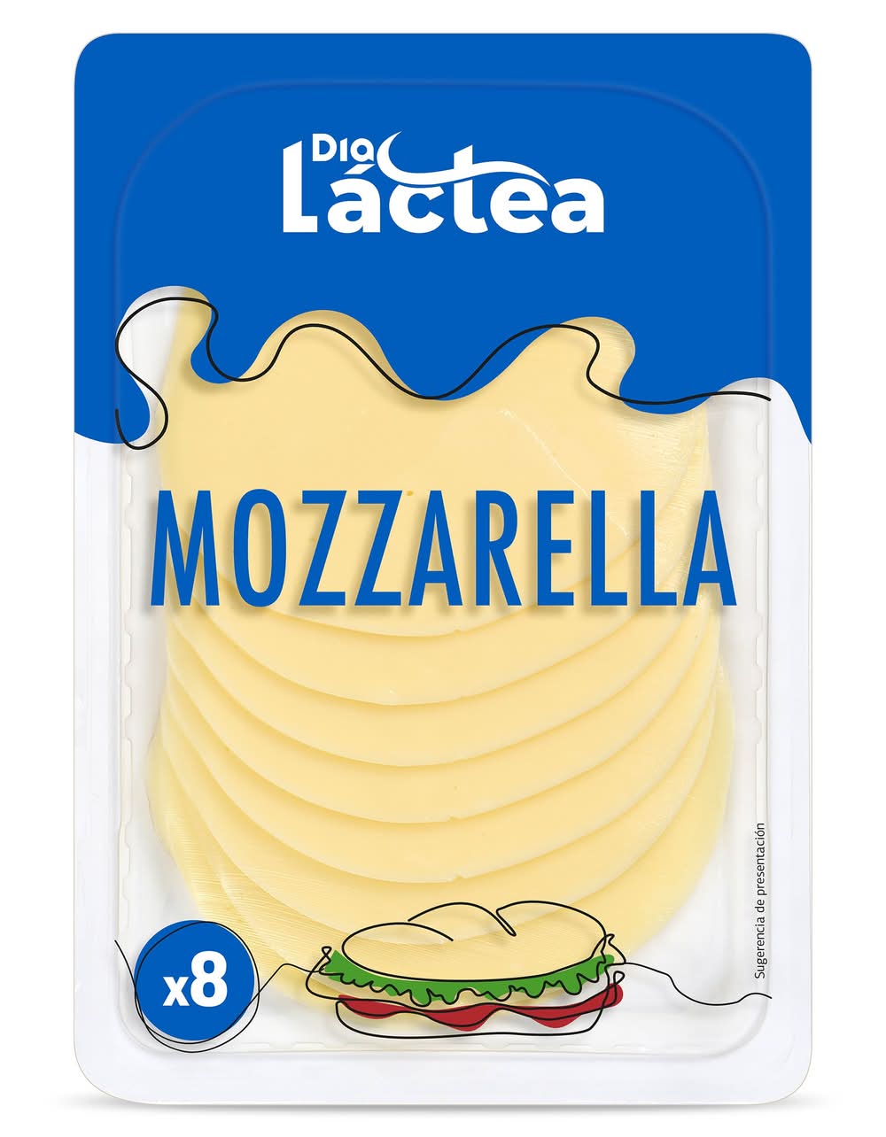 Queso Mozzarella En Lonchas Selección Mundial De Dia Sobre 160 G