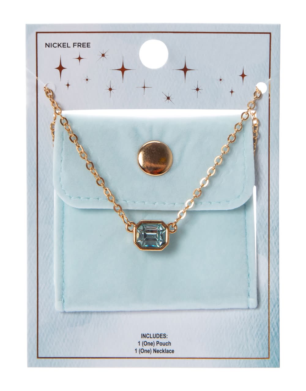 Necklace & Pouch set Blue