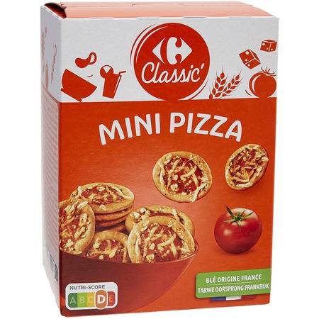 Biscuits apéritif Crackers pizza CARREFOUR CLASSIC' - la boite de 85g