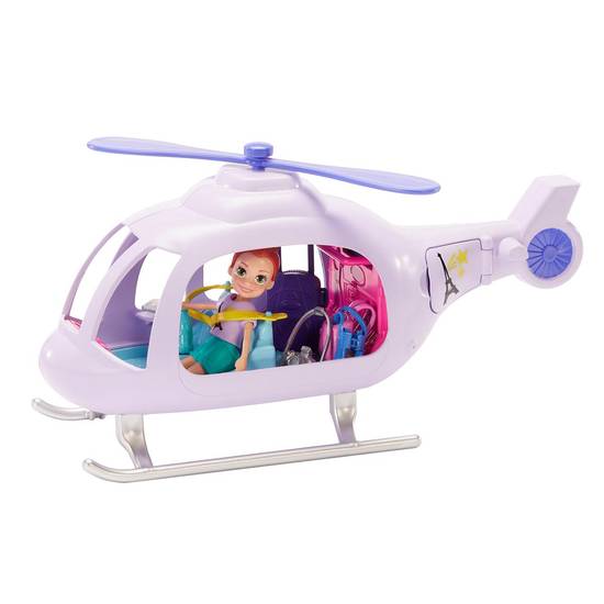 Polly pocket super helicóptero de viaje