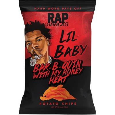 Rap Snacks Flavored Potato Chips, Lil Baby Bar-B-Quin' With My Honey Heat (15 oz)