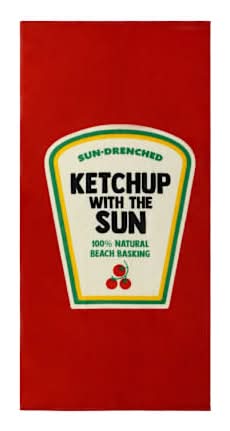 Printed Beach Towel Ketchup