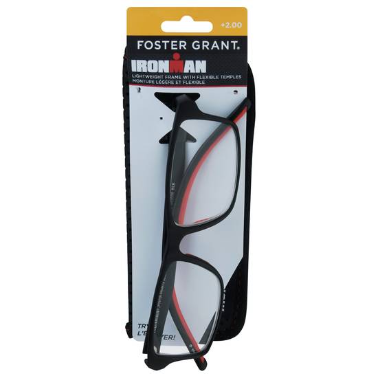 Foster Grant Ironman +2.00 Reading Glasses