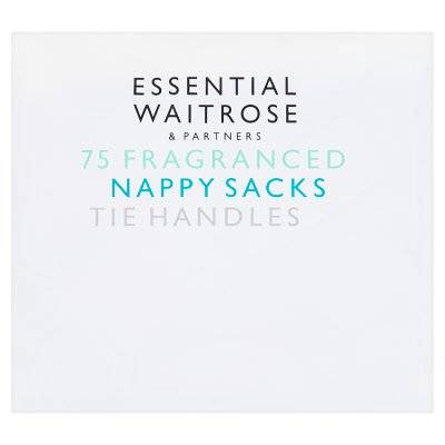 Waitrose & Partners Essential Fragranced Nappy Sacks Tie Handles