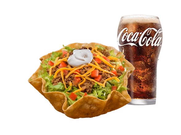 Beef Taco Salad w/Drink