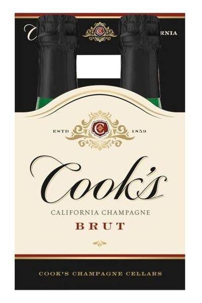 Cook's Champagne Brut White Sparkling Wine 1859 (4 ct, 187 ml)