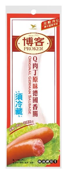 博客Q肉丁原味德國香腸包50g <50g克 x 1 x 1Bag袋>