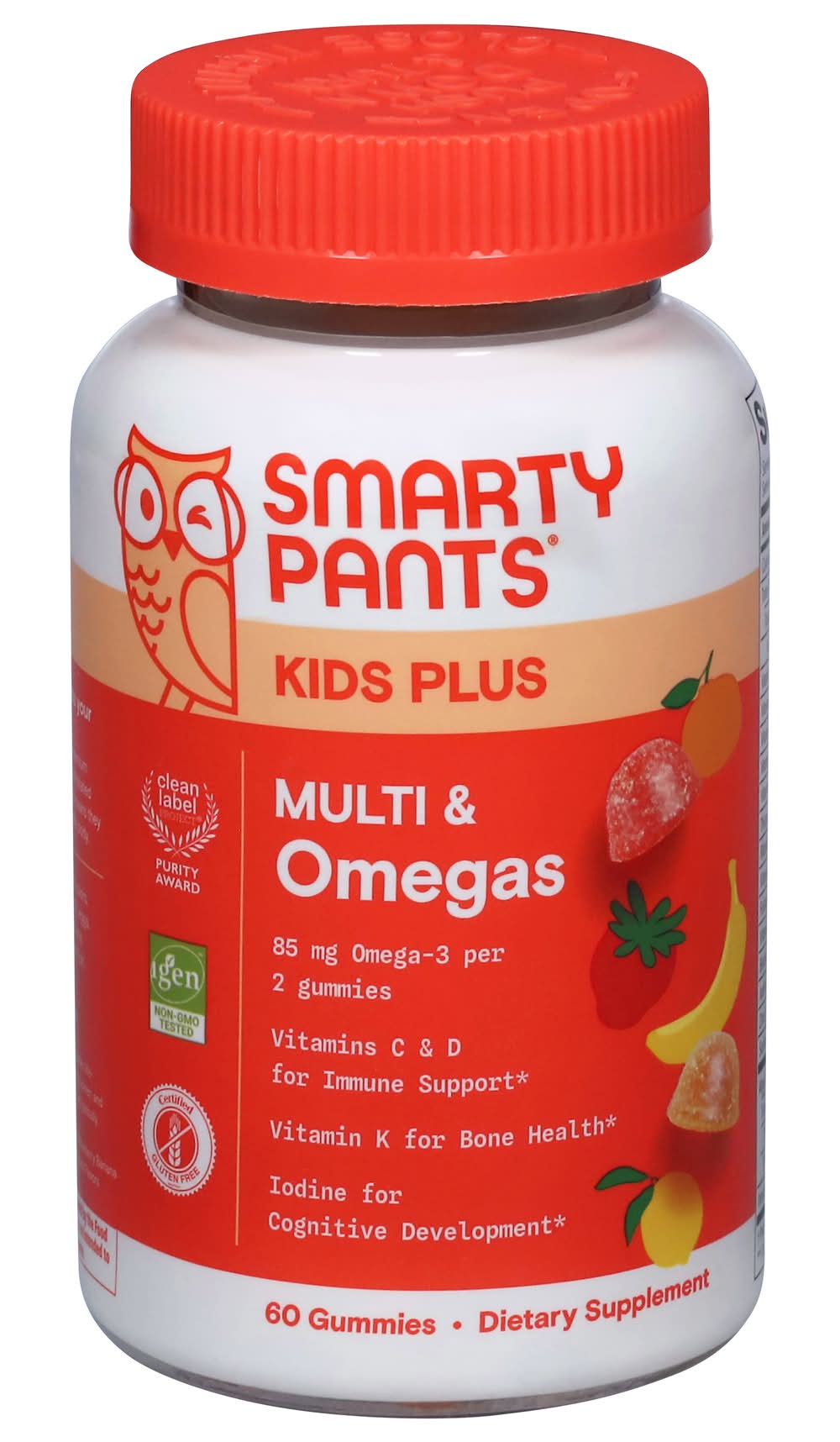 SmartyPants Kids Plus Multi & Omegas Gummies, Assorted (60 ct)