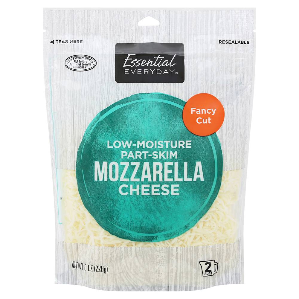 Essential Everyday Fancy Cut Part-Skim Low-Moisture Mozzarella Cheese (8 oz)
