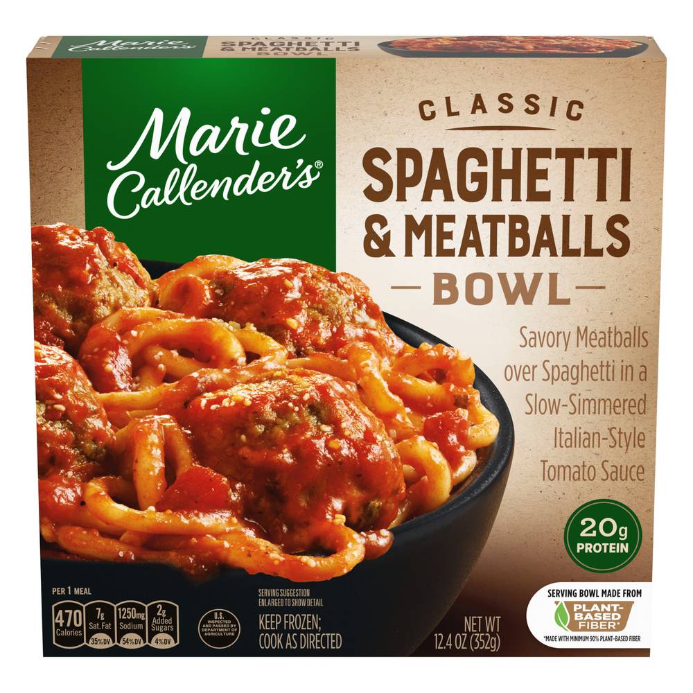 Marie Callender's Classic Spaghetti and Meatballs Bowl