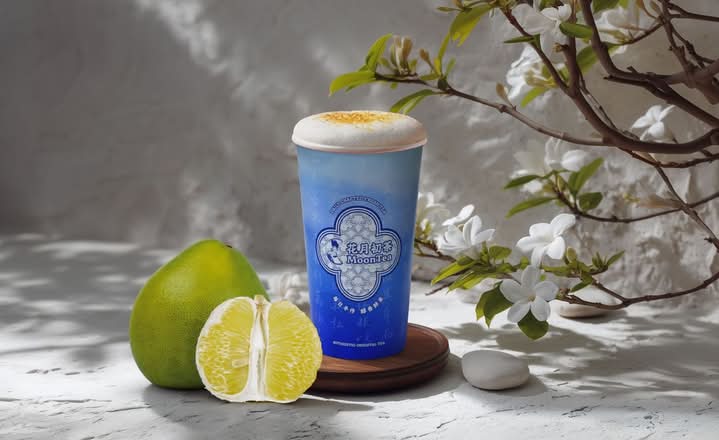 Gardenia Milk Tea With Fresh Pomelo Pulp 栀香春柚| Postmates