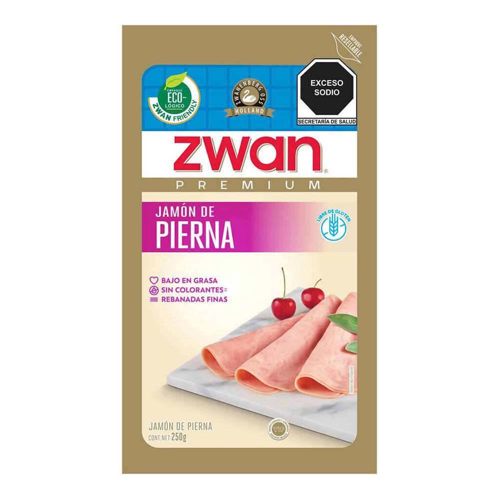 Zwan jamón de pierna premium (resellable 250 g)