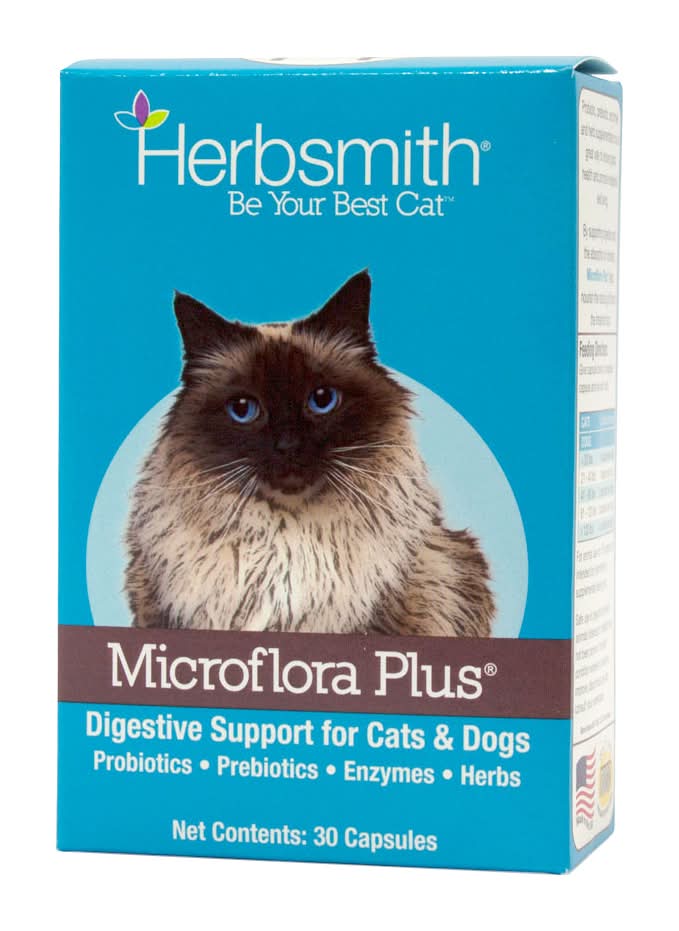 Herbsmith Microflora Plus Digestive Support for Cats & Dogs (30 ct)
