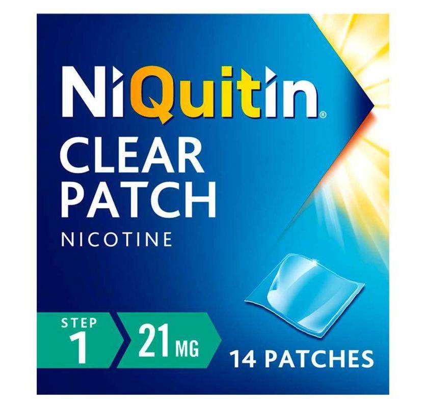 NiQuitin Clear Patch 21mg - 14 Patches - Step 1
