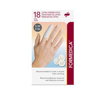 Formedica doigtiers de latex (18 unités, petit/moyen, blanc) - latex finger cots (18 units, small/medium, white)