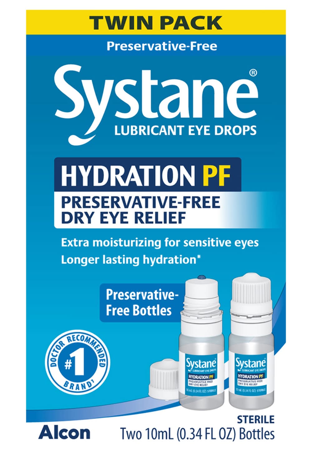 Systane Ydration Pf Lubricant Eye Drops (0.34 fl oz)