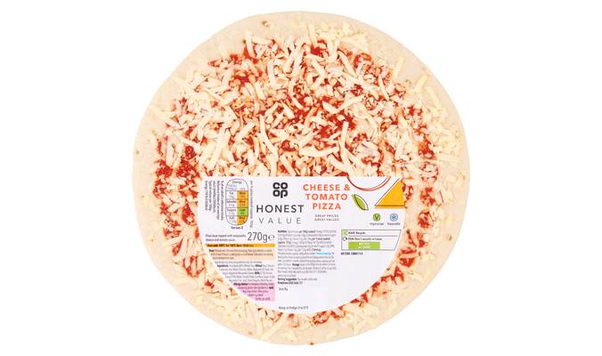 Co-op Honest Value Cheese & Tomato Pizza 270g