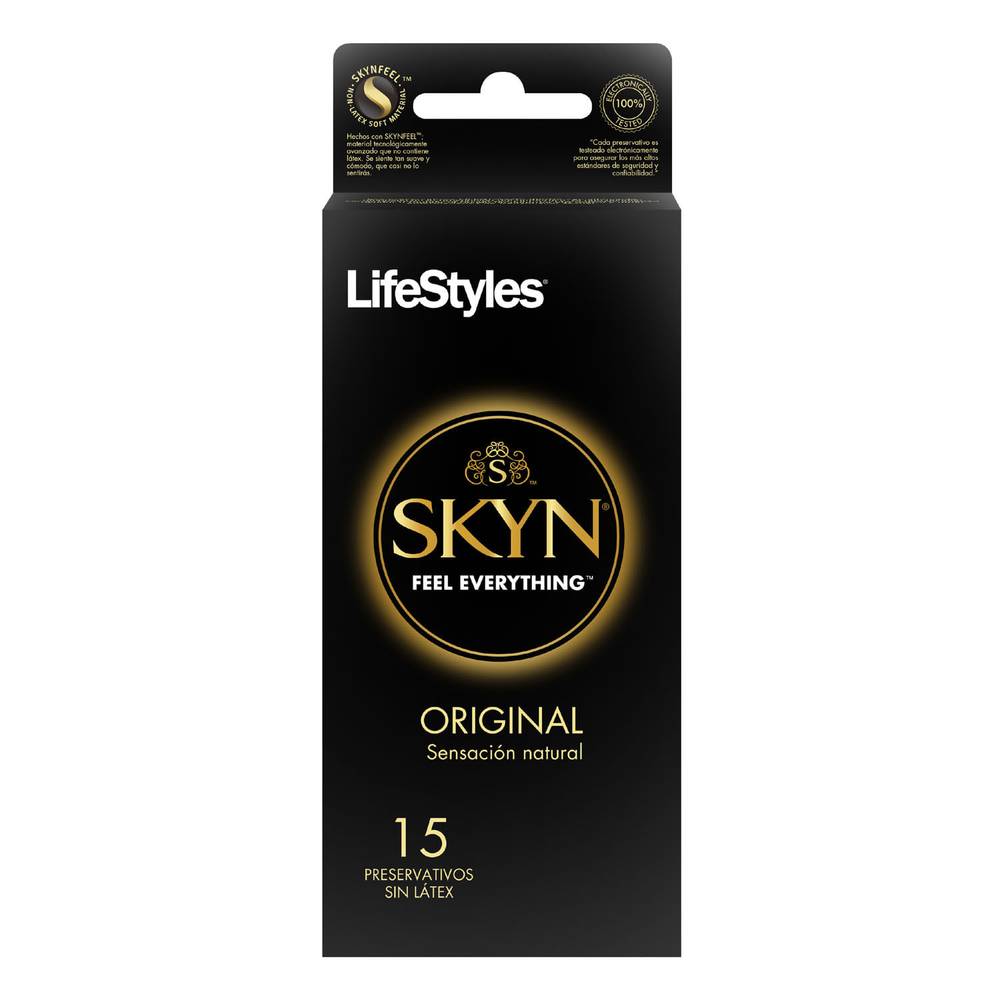 Lifestyles preservativo skyn feel everything (15 un)