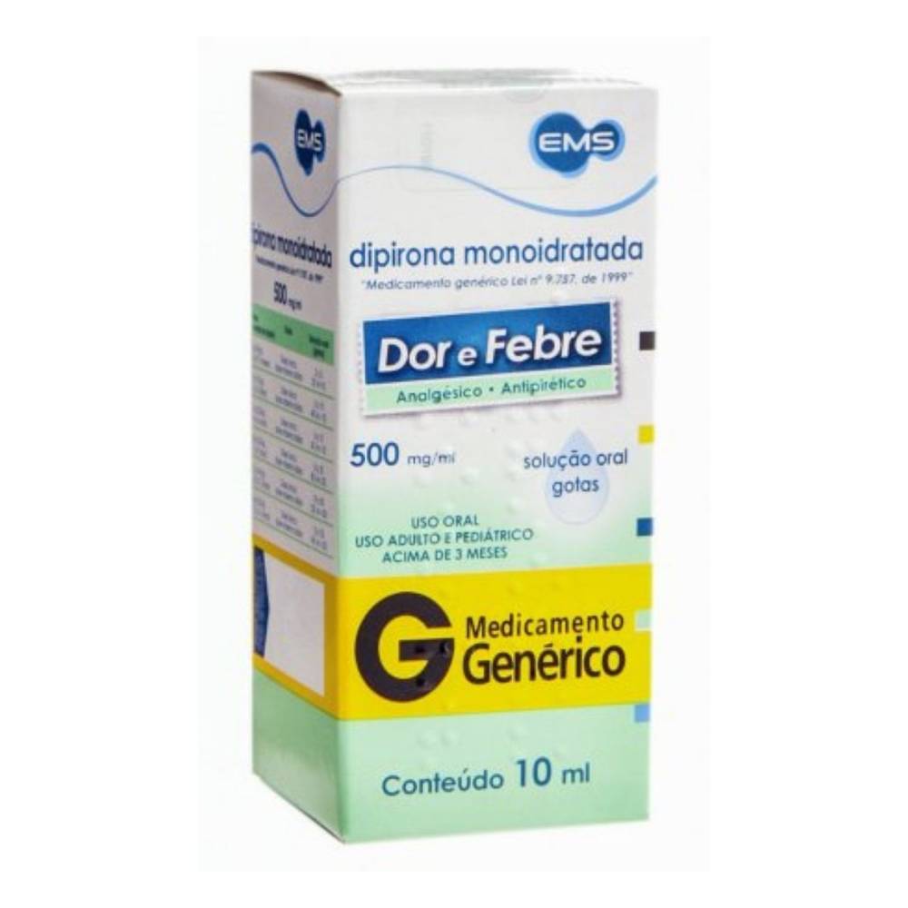 Ems dipirona sódica 500mg/ml (10ml)