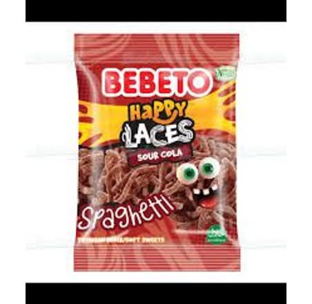 Happy Laces Sour Cola 80g Bebeto