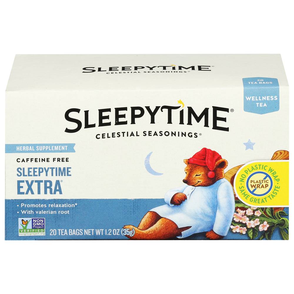 Celestial Seasonings Sleepytime Extra Herbal Supplement Tea Bags (20 ct, 0.06 oz)