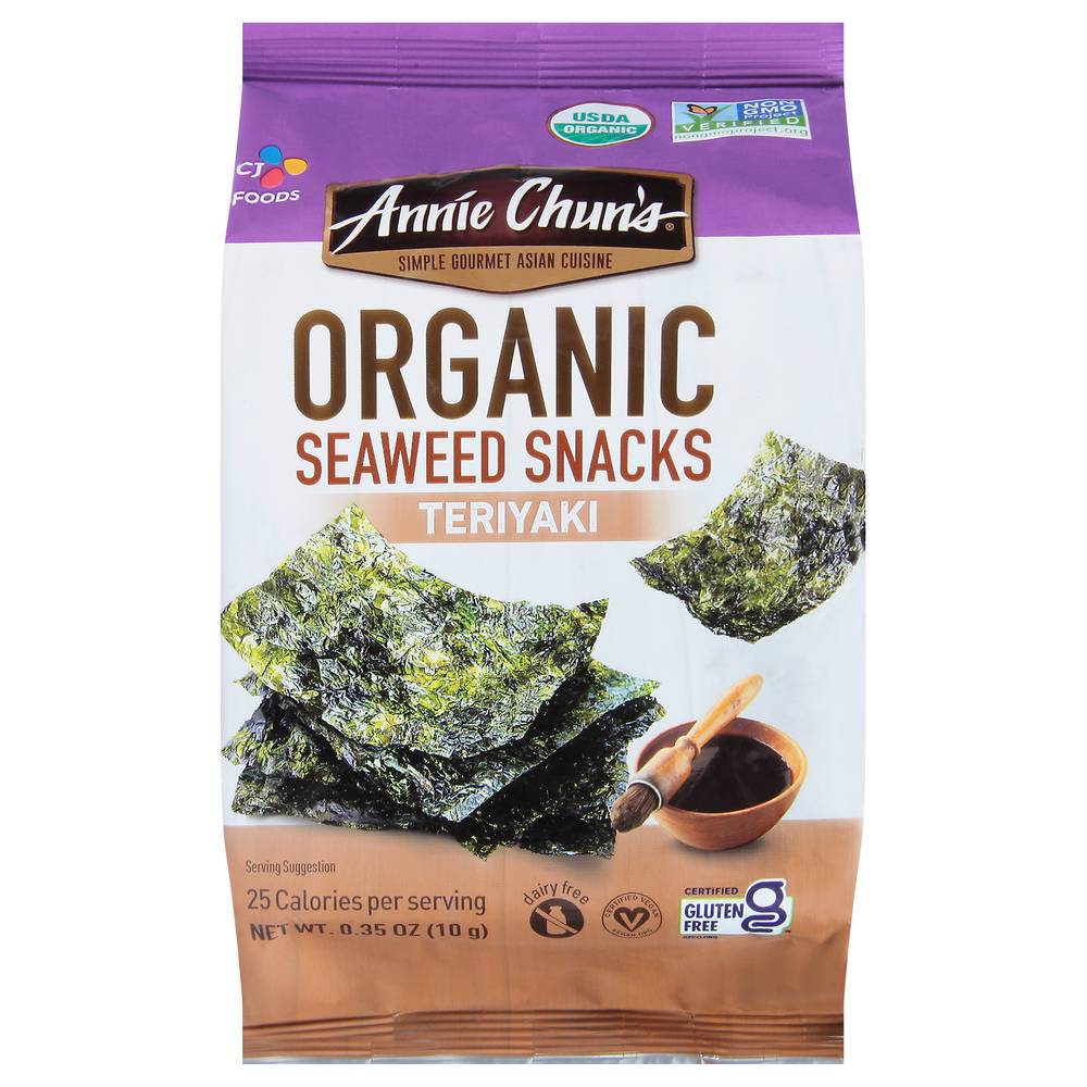 Annie Chun's Organic Seaweed Snacks, Teriyaki (0.35 oz)