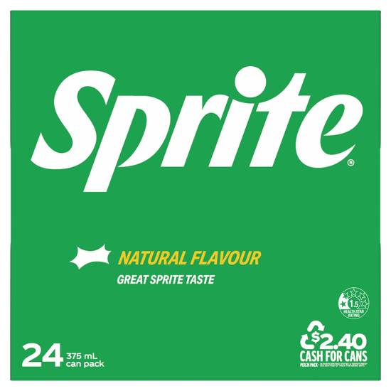 Sprite Lemonade Soft Drink 24 pack 375 ml