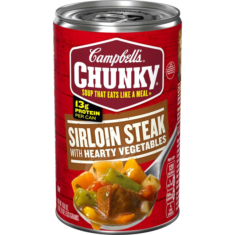 Campbell's Chunky Sirloin Steak With Hearty Vegetables Soup (1.18 lbs)