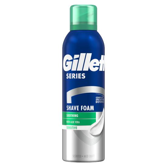 Gillette Series Soothing Shave Foam With Aloe Vera, 250ml