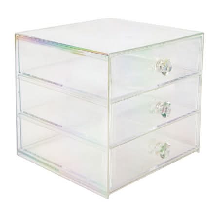 Iridescent Cosmetic Storage Drawers
