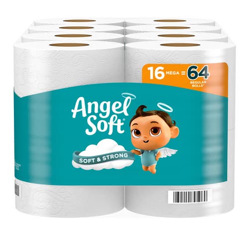 Angel Soft Soft & Strong Toilet Paper Mega Rolls (16 ct)