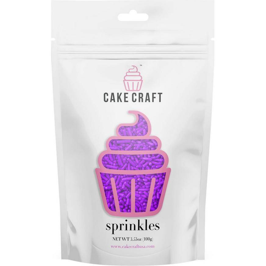 Cake Craft Purple Jimmie Sprinkles, 3.53oz