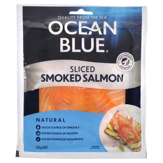 Ocean Blue Sliced Smoked Salmon 50g