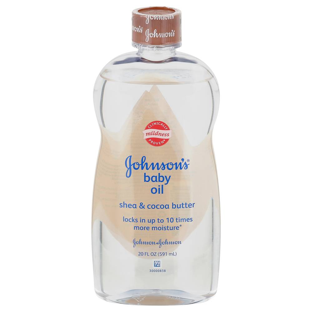 Johnson's Shea & Cocoa Butter Baby Oil (20 fl oz)