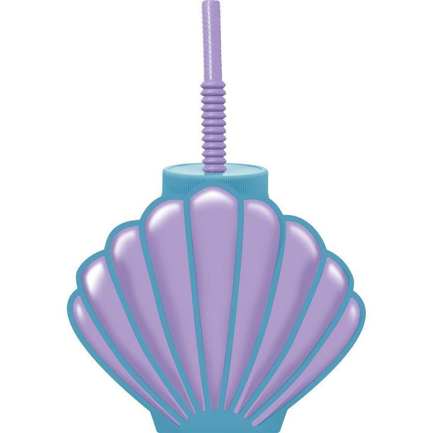 Seashell Cup with Straw