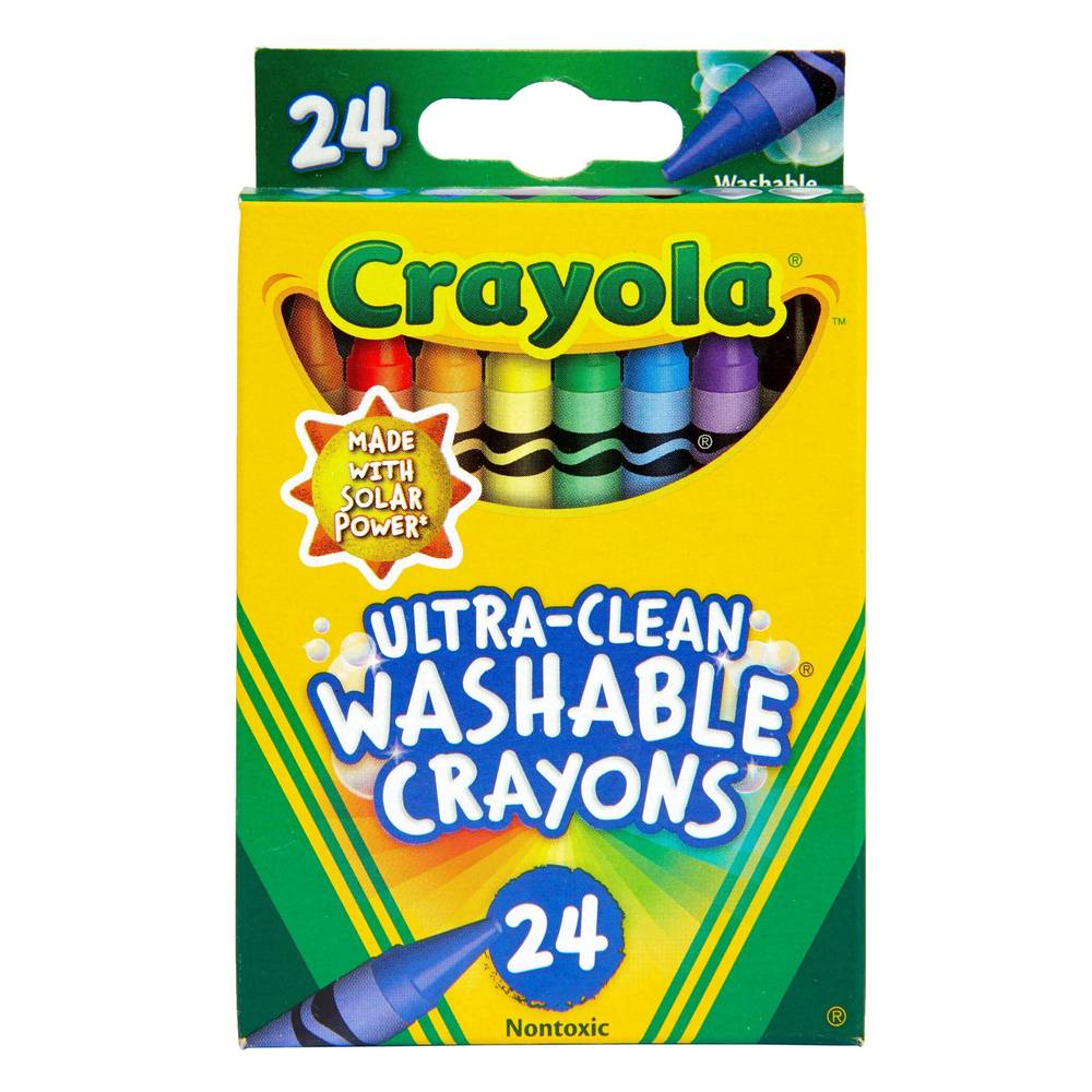 Crayola Ultra Clean Crayons, 24 Ct