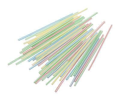 Flexible Disposable Straws, 100-Count