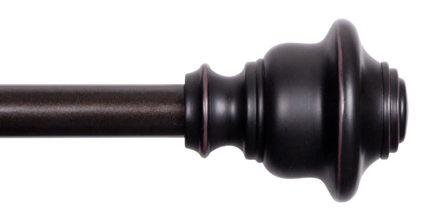 Kenney Fast Fit Weathered Brown Finn Curtain Rod 36 In. L X 66 In. L