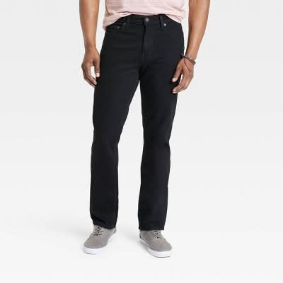 Goodfellow & Co. Straight Fit Jeans, Men, 32x32 in, Jet Black