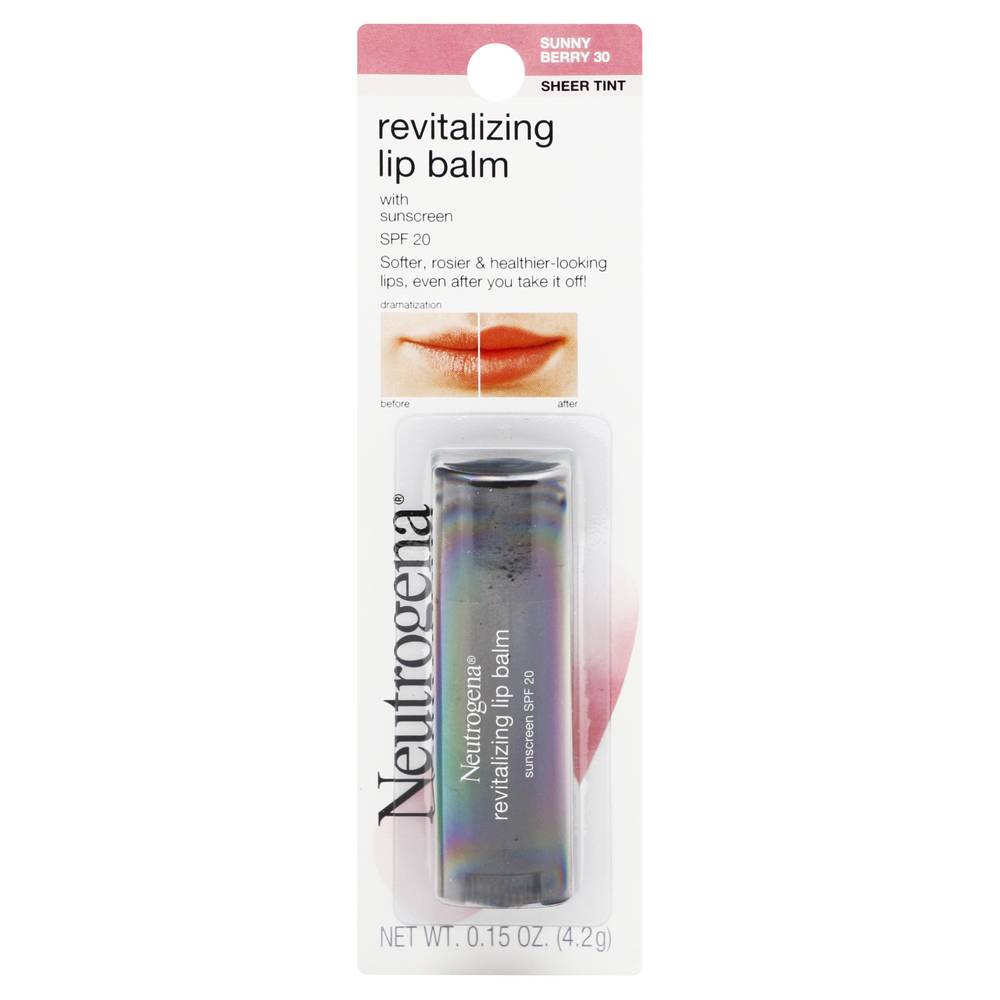 Neutrogena Revitalizing Lip Balm Sunny Berry 30 (0.15 oz)