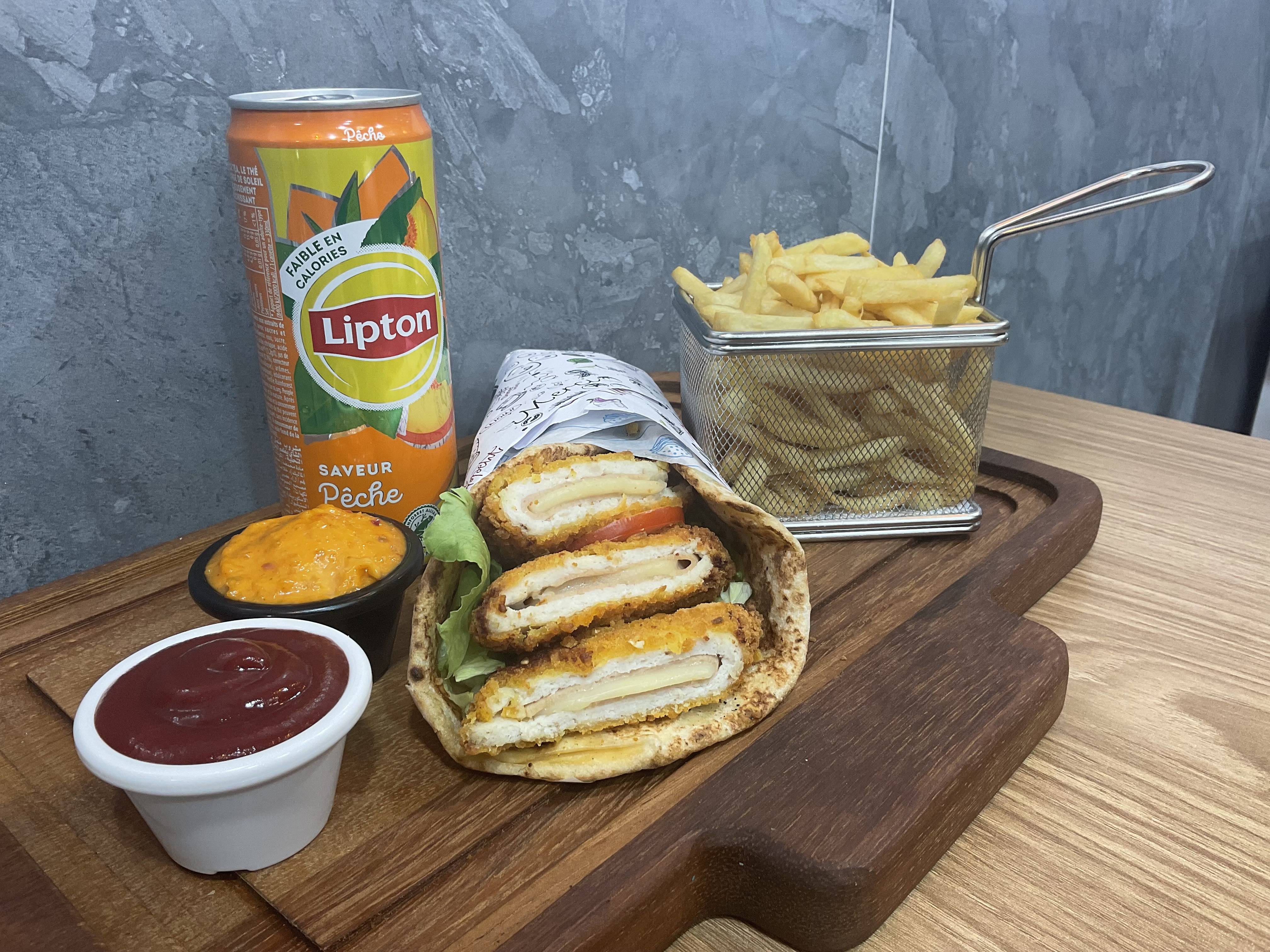 Menu Naan Cordon BleU