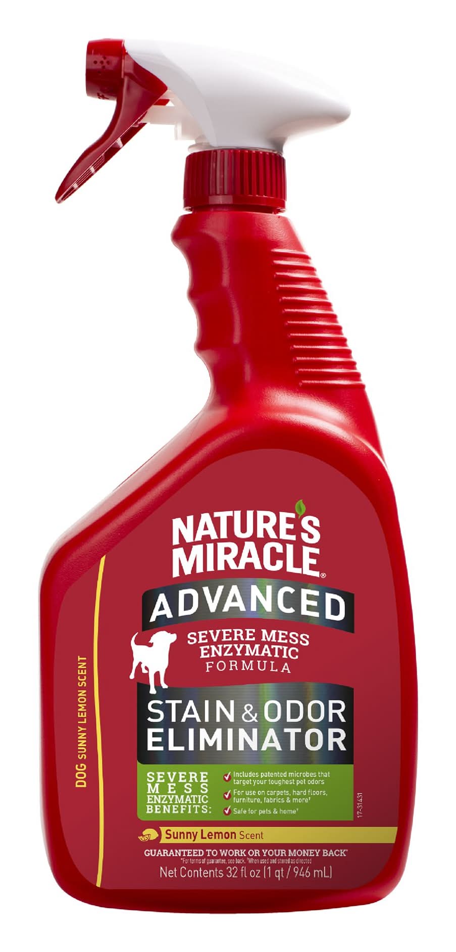 Natures's Miracle Advanced Stain & Odor Eliminator for Dogs (Size: 32 Fl Oz)