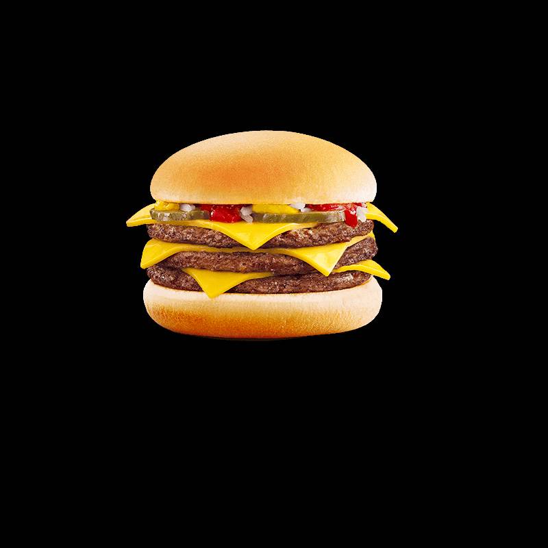 Triple cheese burger