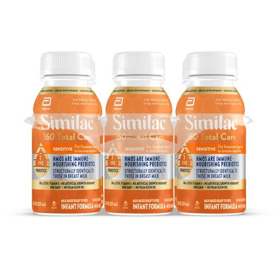 Similac 360 Total Care Sensitive Infant Formula, 8 OZ, 6 pack 