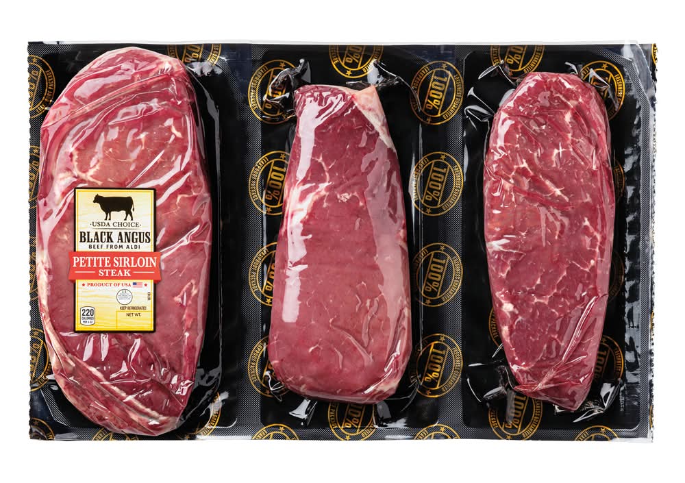 Black Angus Choice Beef Petite Sirloin Steaks