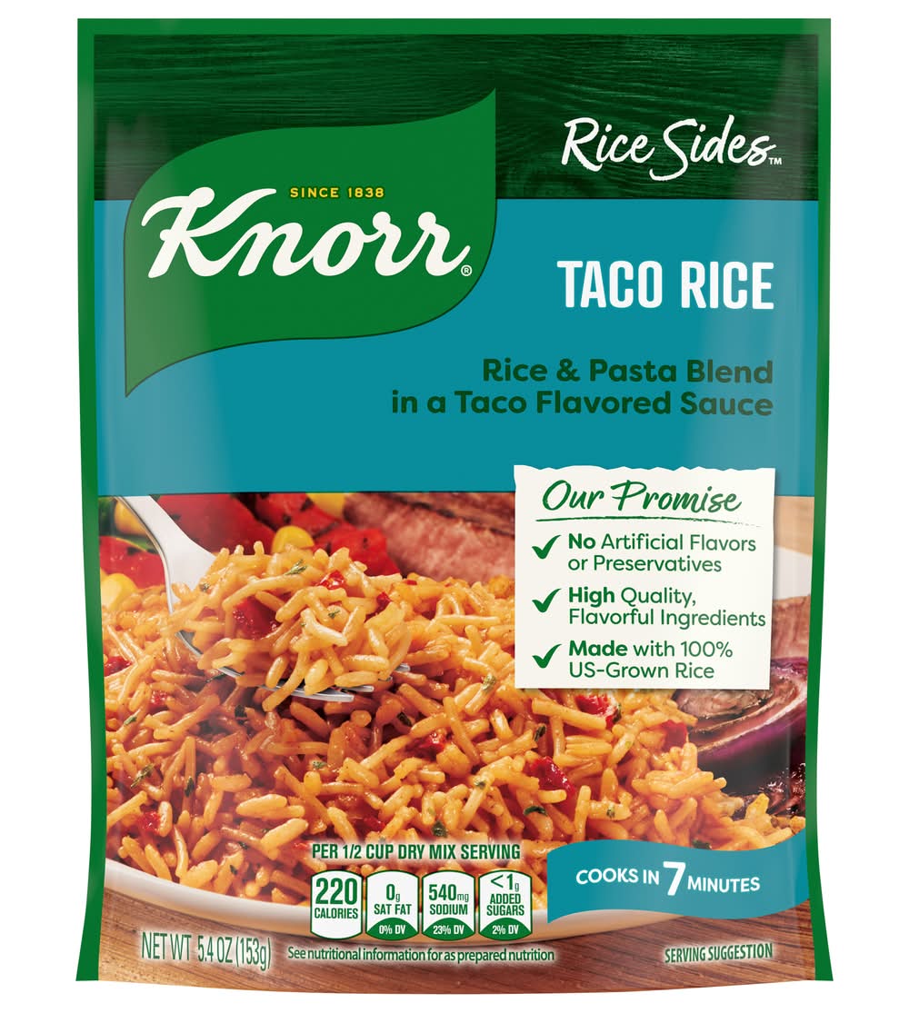 Knorr Rice Sides Taco Rice & Pasta Blend With Cheese in Flavored Sauce (5.4 oz)