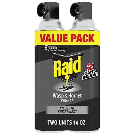 Raid (14-ounce wasp & hornet killer 33, 2 pack)