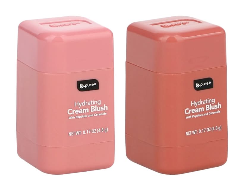 b.pure Hydrating Cream Blush, Assorted Shades, 0.17 oz