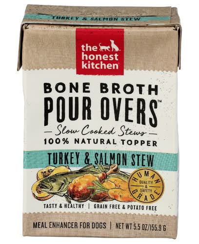 The Honest Kitchen Turkey & Salmon Grain Free Stew Bone Broth Pour Overs